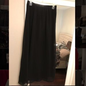 Black maxi skirt
